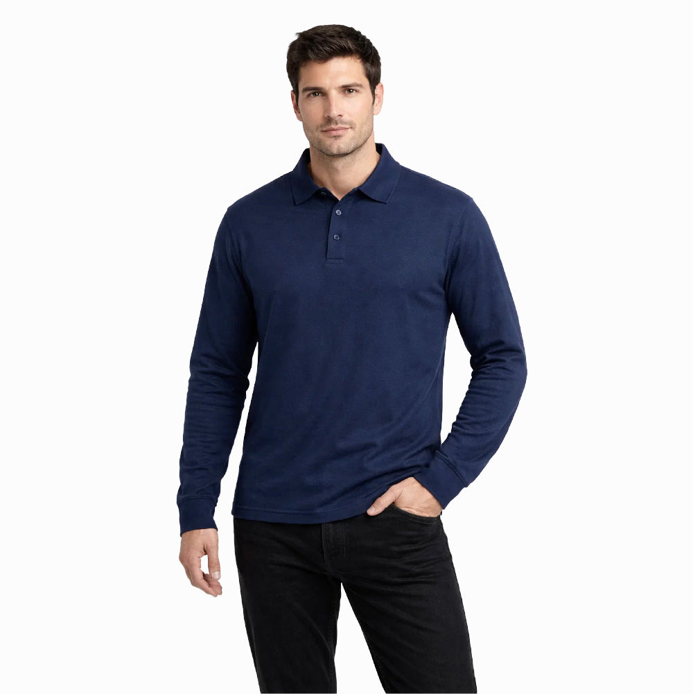 POLERA PIQUE MANGA LARGA  PF913 A HOMBRE