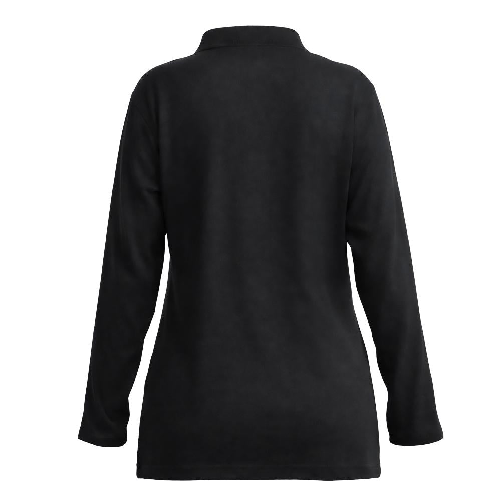 Polera Pique Manga Larga PF 913N Negra Mujer-thumbmail-4