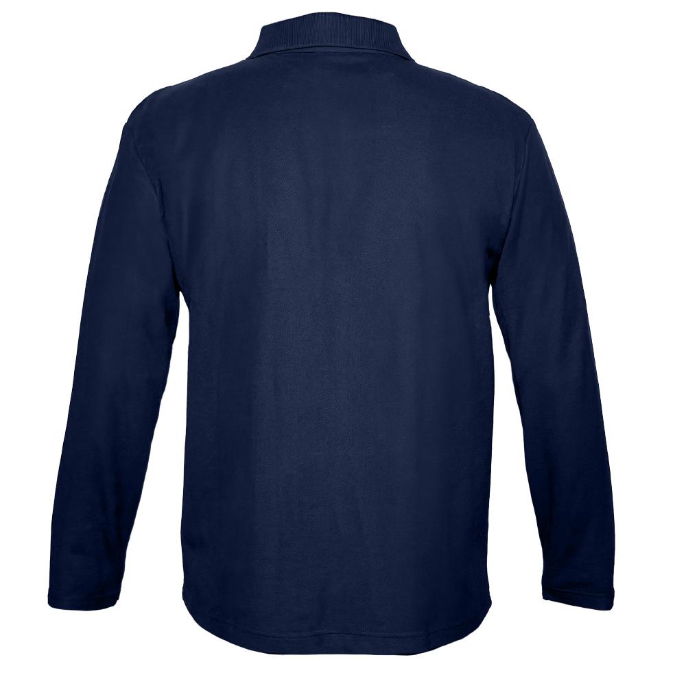 Polera Pique Manga Larga PF 913N Azul Marino Hombre-thumbmail-4